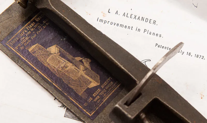 ALEXANDER'S PLANE GAUGE Patented July 16, 1872 with Original Label - 61972R