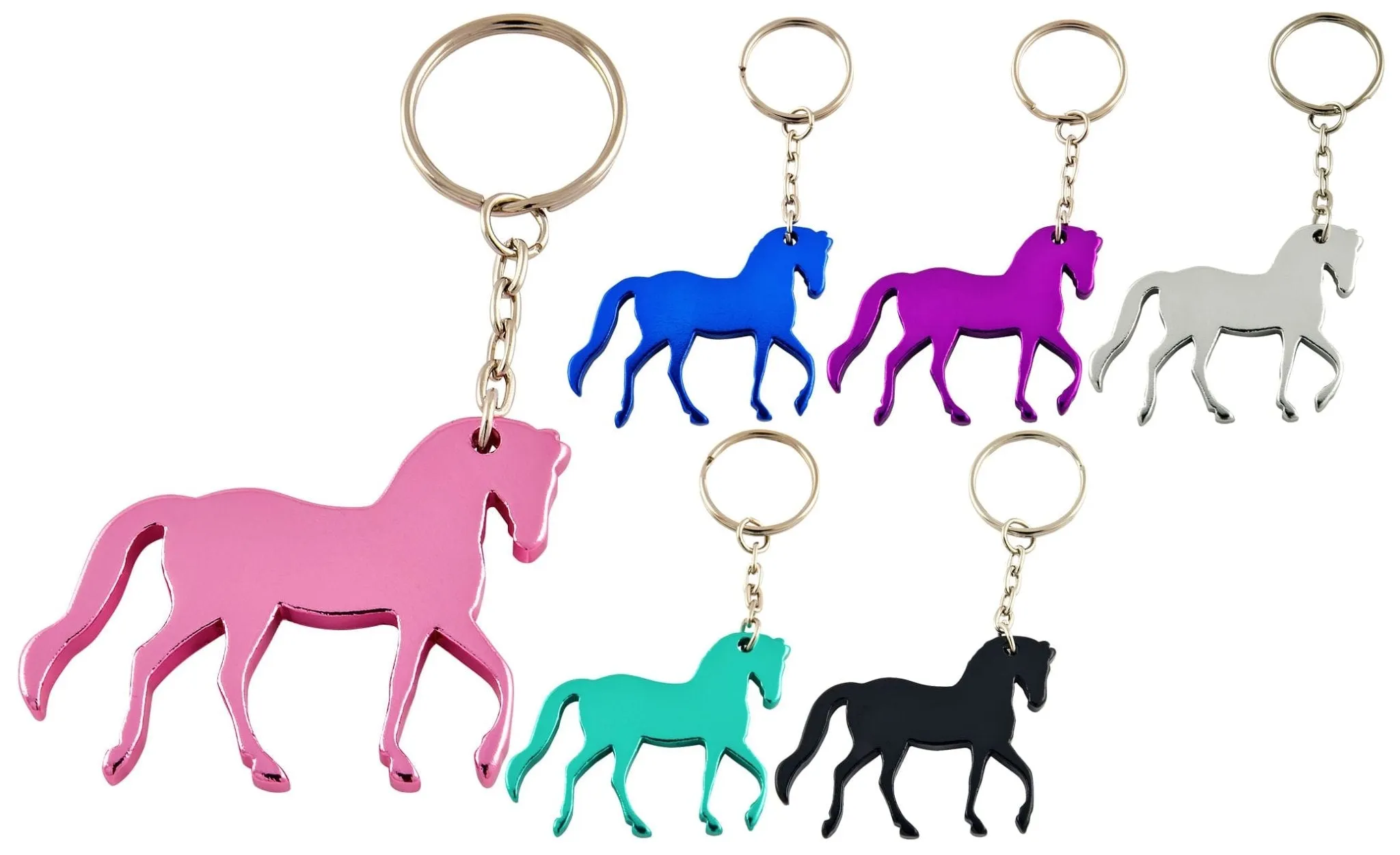 Aluminum Horse Keychains