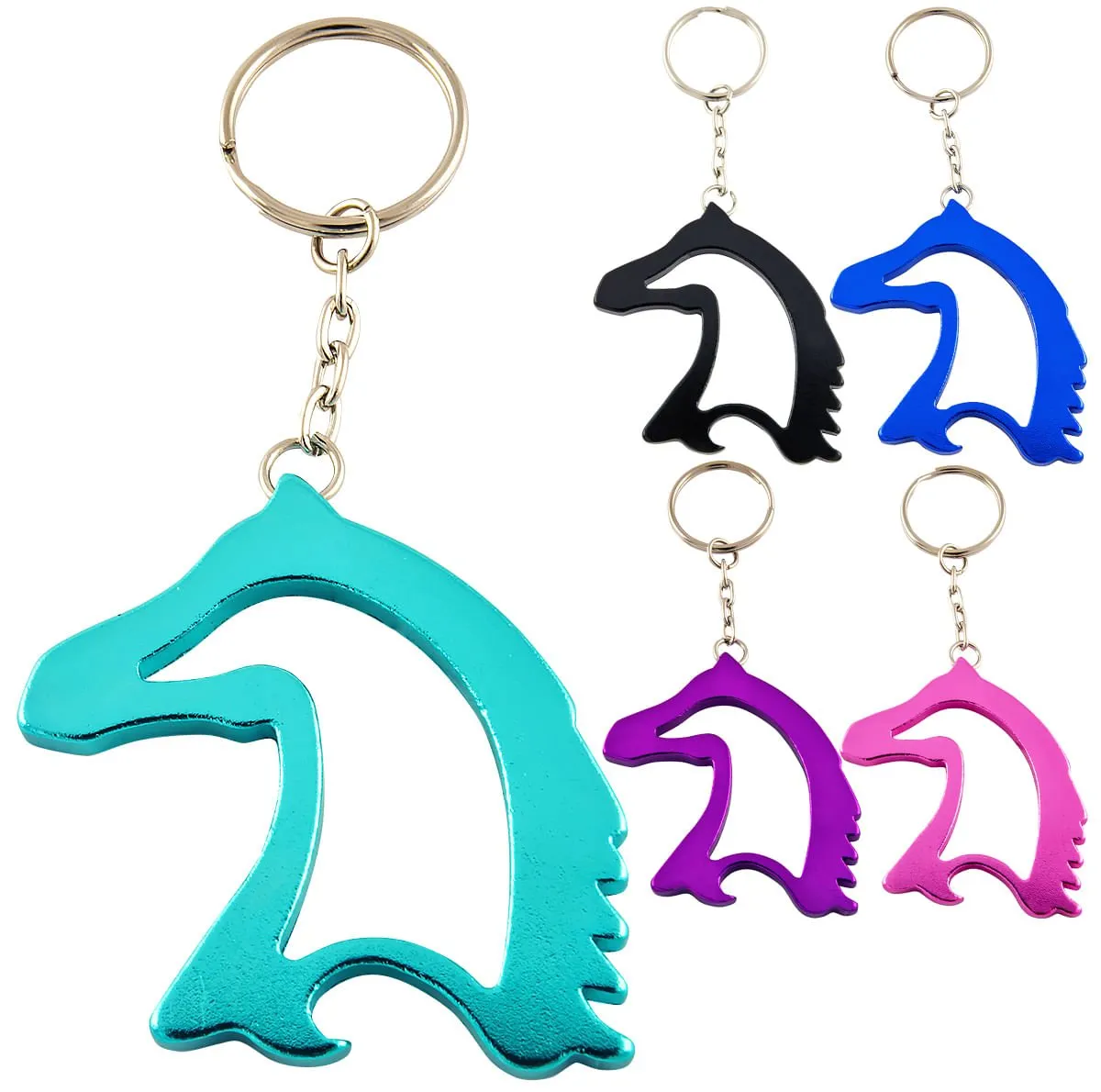 Aluminum Horse Keychains