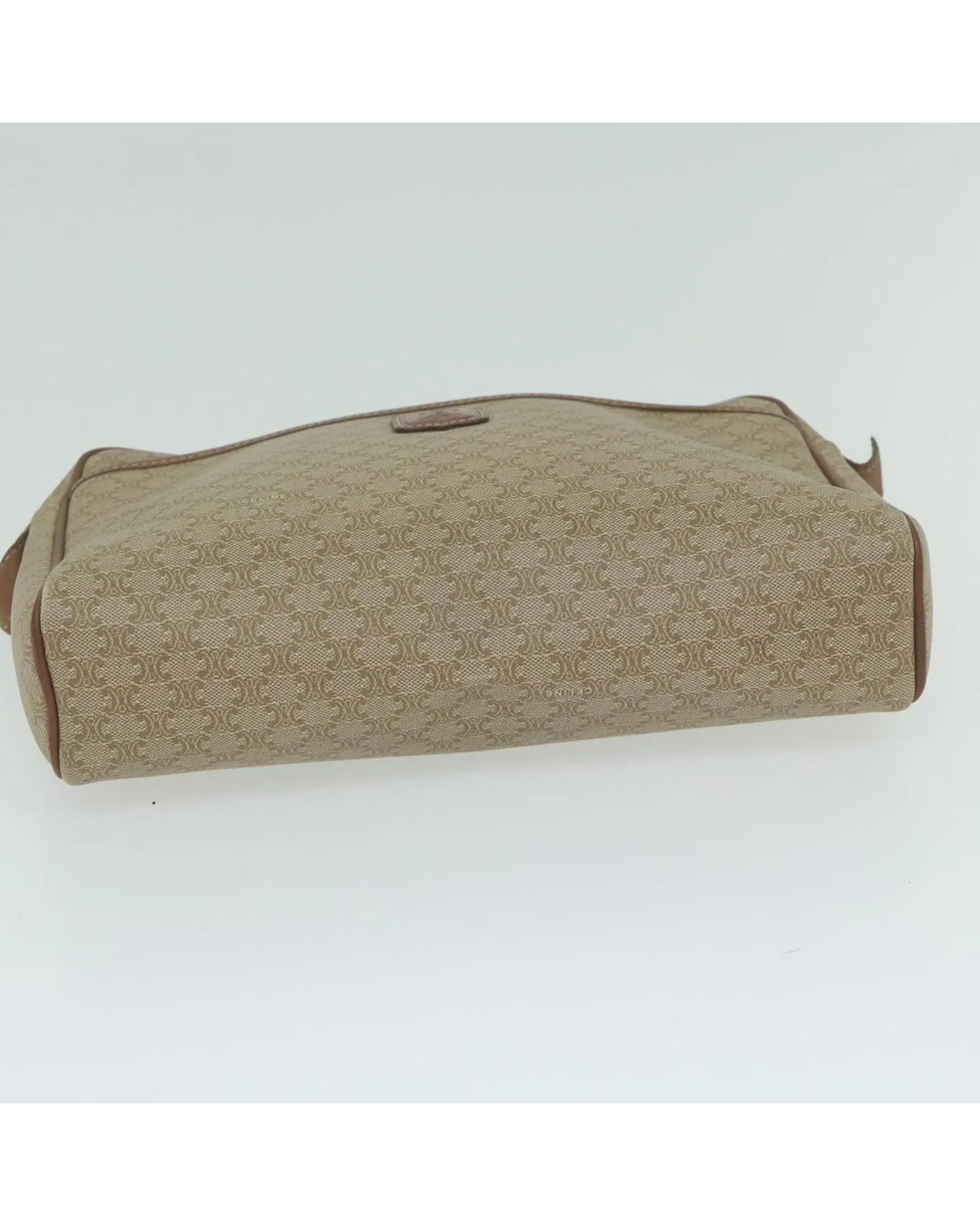 Authentic Beige Macadam Canvas Clutch Bag