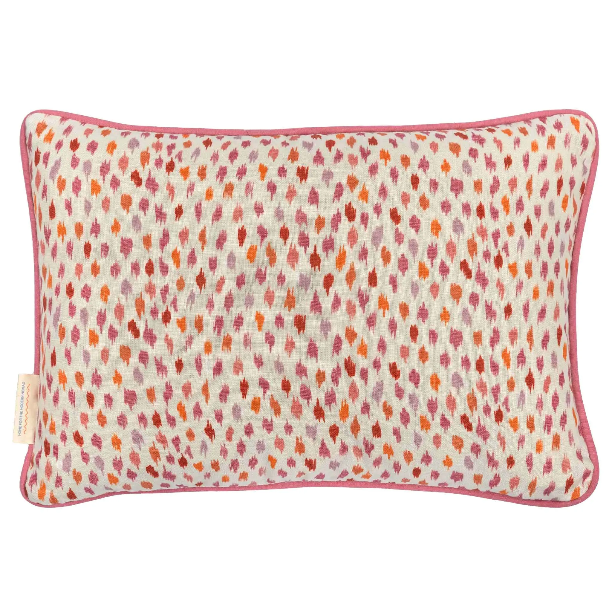 Baby Colebrook/Cara Pink Orange Oblong Cushion