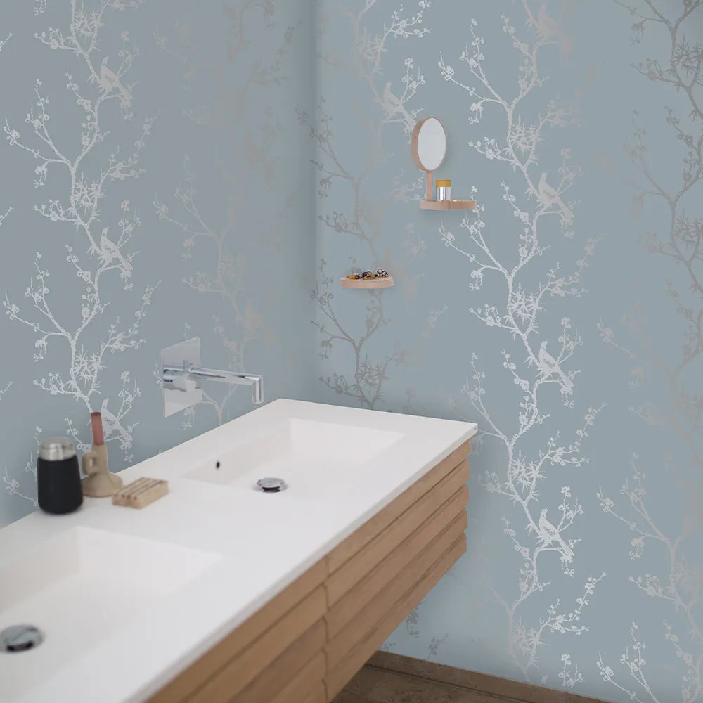 Bird Watching Peel and Stick Wallpaper By Cynthia Rowley