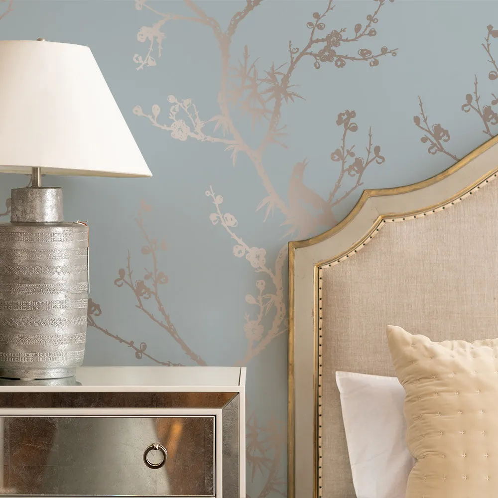 Bird Watching Peel and Stick Wallpaper By Cynthia Rowley