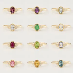 Birthstone Celine Ring