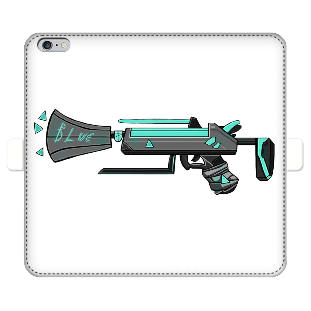 Blue Weapon Fully Printed Wallet Cases