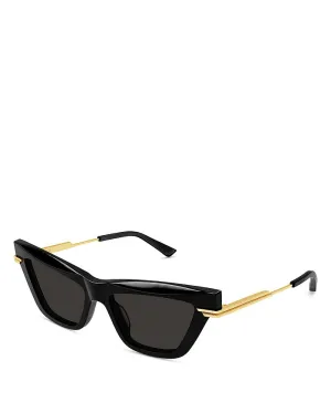 Bottega Veneta 54mm cat eye combination sunglasses