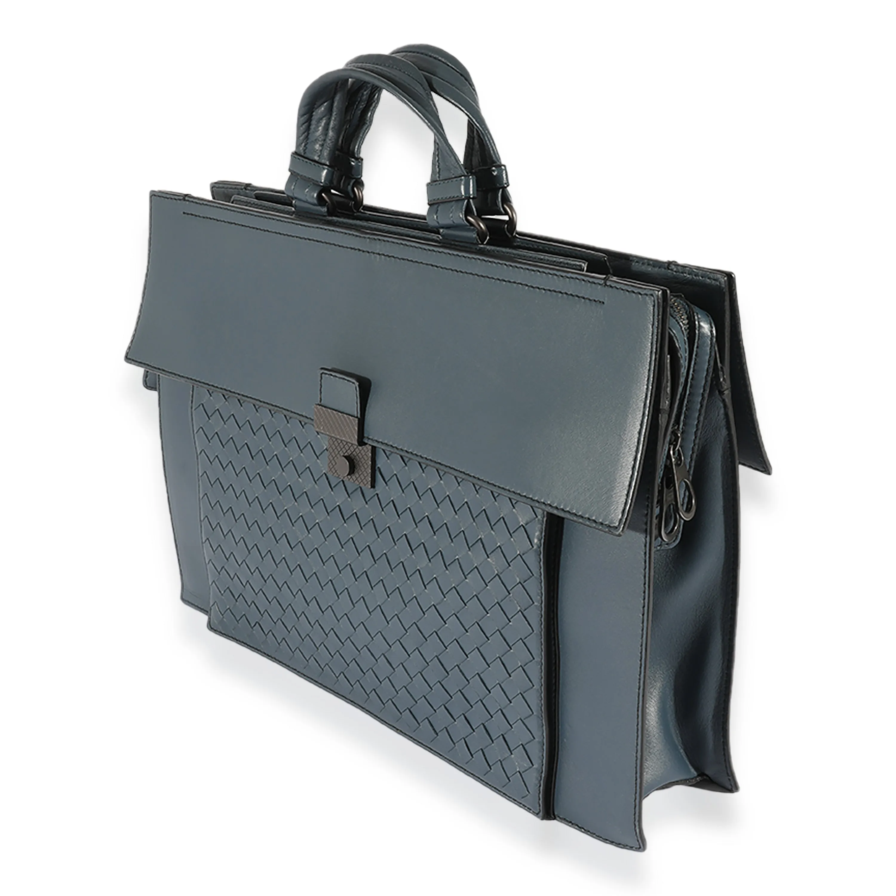 Bottega Veneta Intrecciato Front Pocket Briefcase