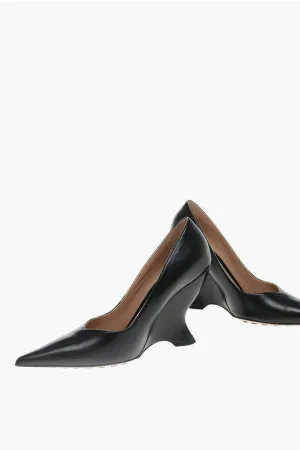 Bottega Veneta Leather PUNTA Wedge Pumps