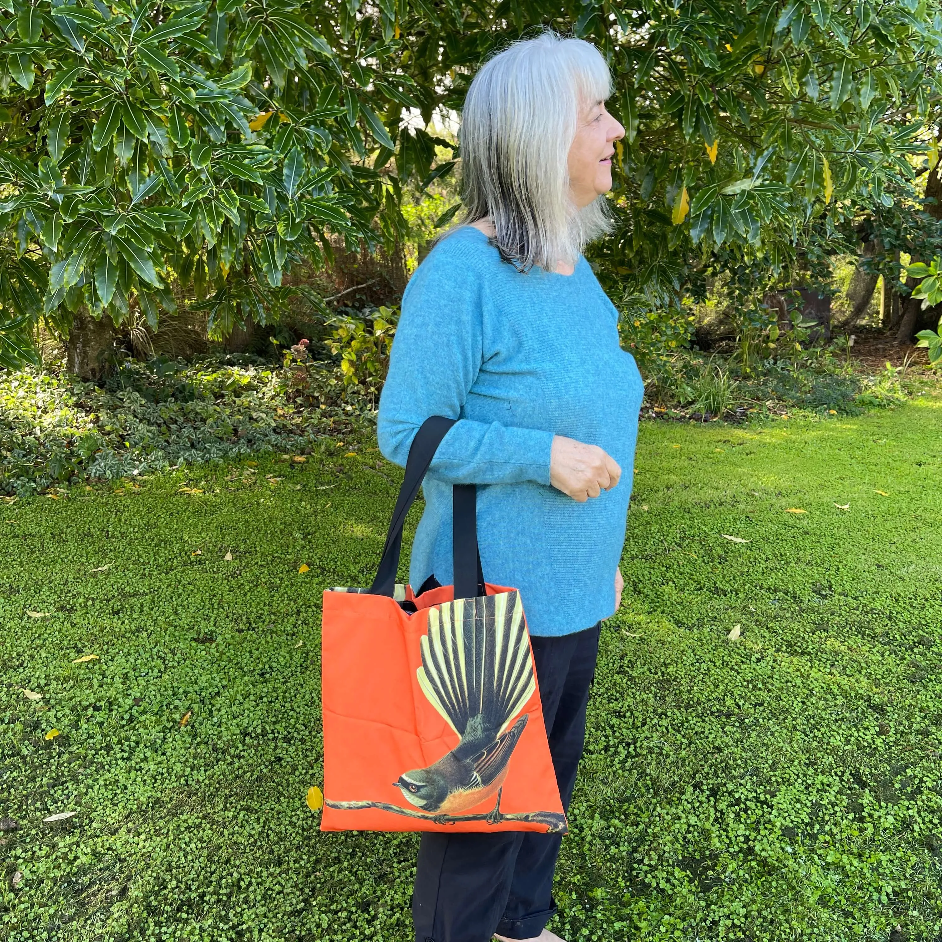 Bright Fantail Tote Bag