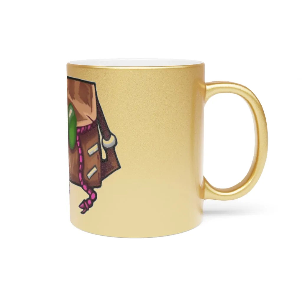 Brown Bag Metallic Mug (Silver / Gold)