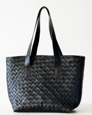 Calisto Handwoven Tote | Black