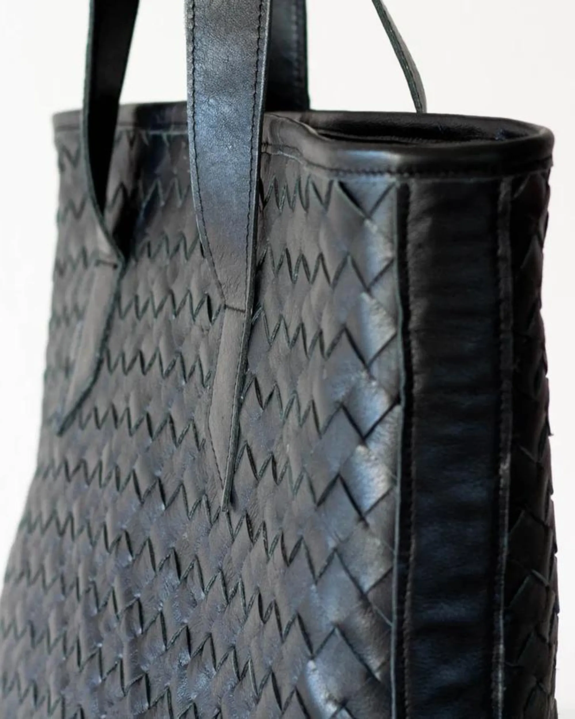 Calisto Handwoven Tote | Black