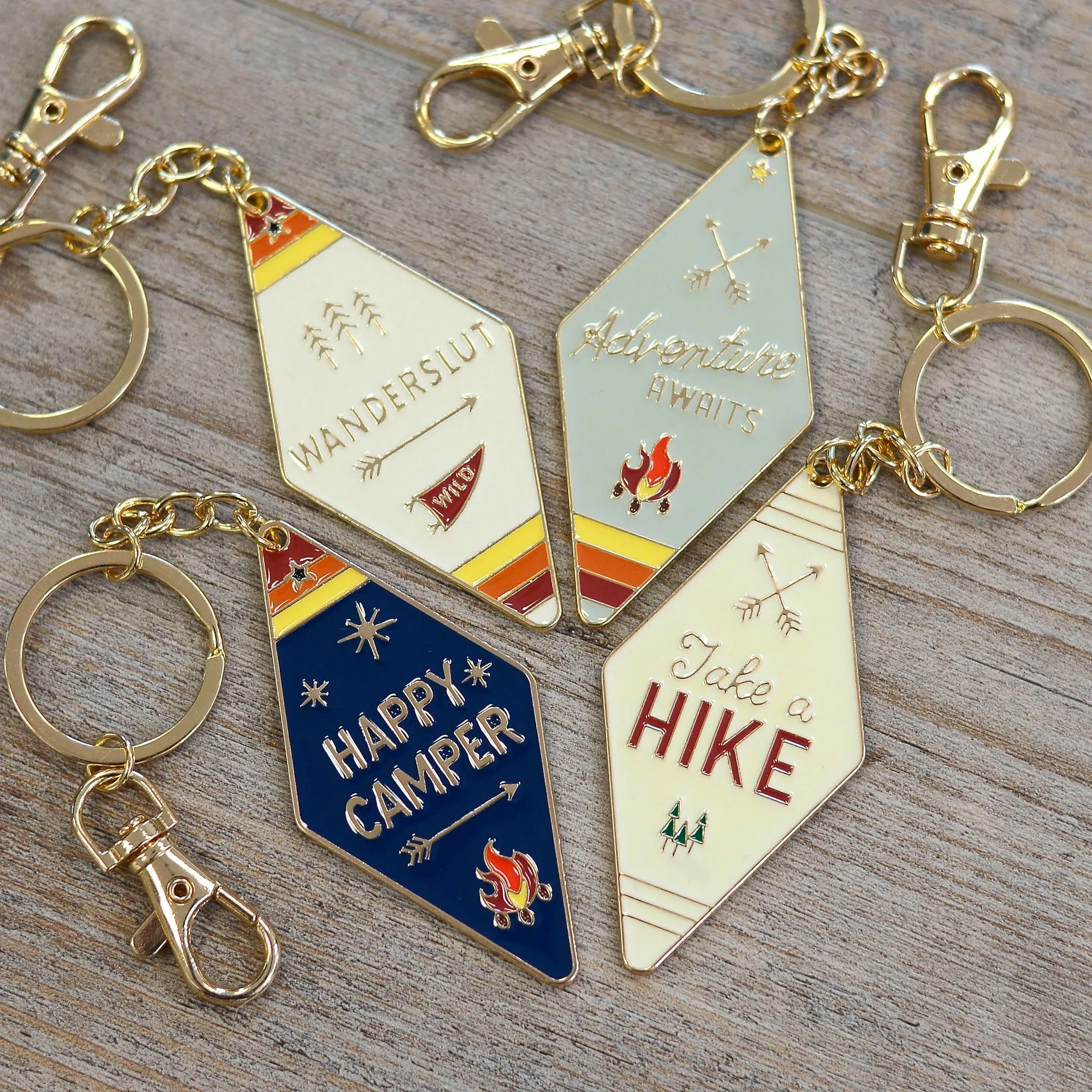 Camp Collection Enamel Keychain