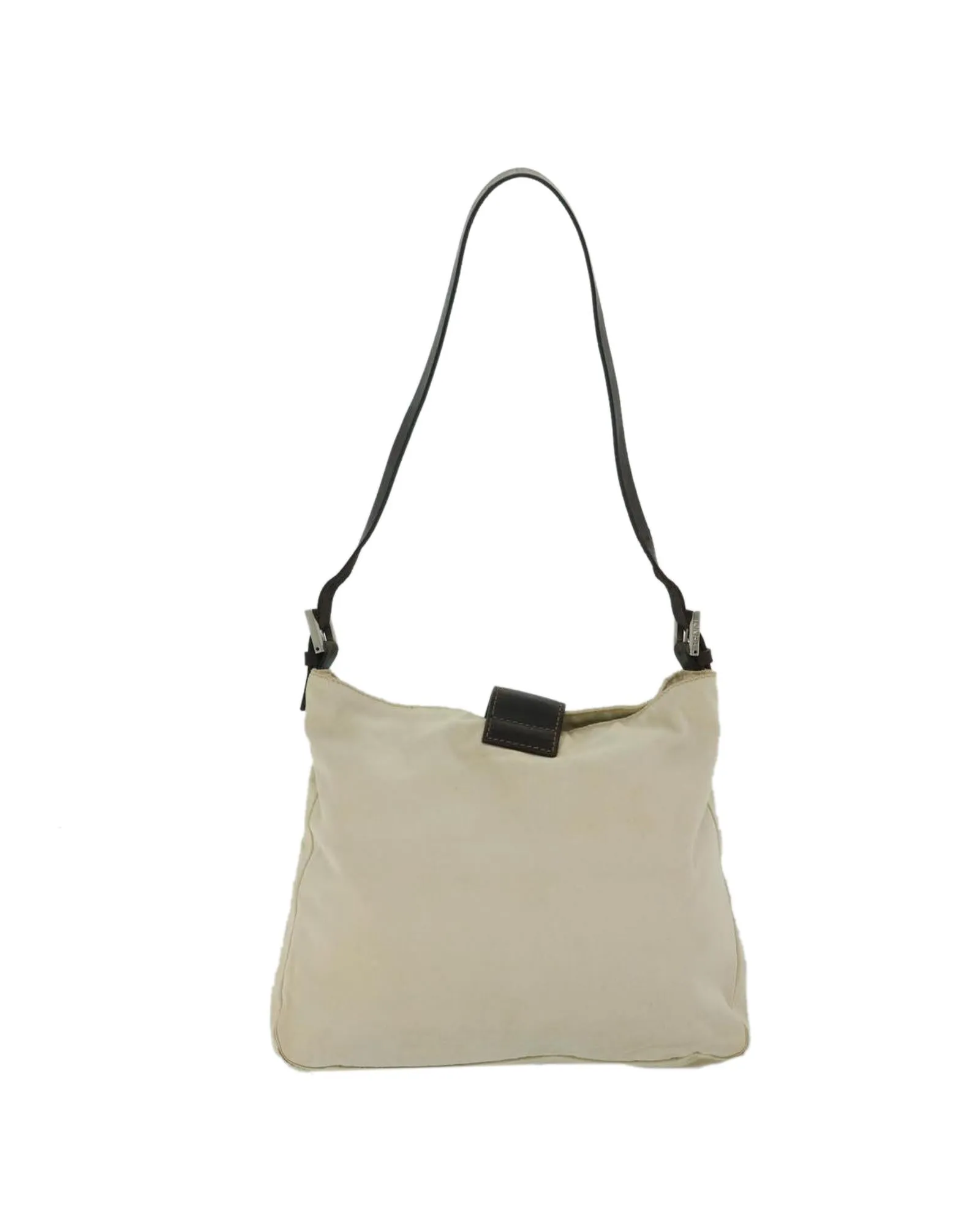 Canvas Beige Shoulder Bag with Dust Bag - Italy Made