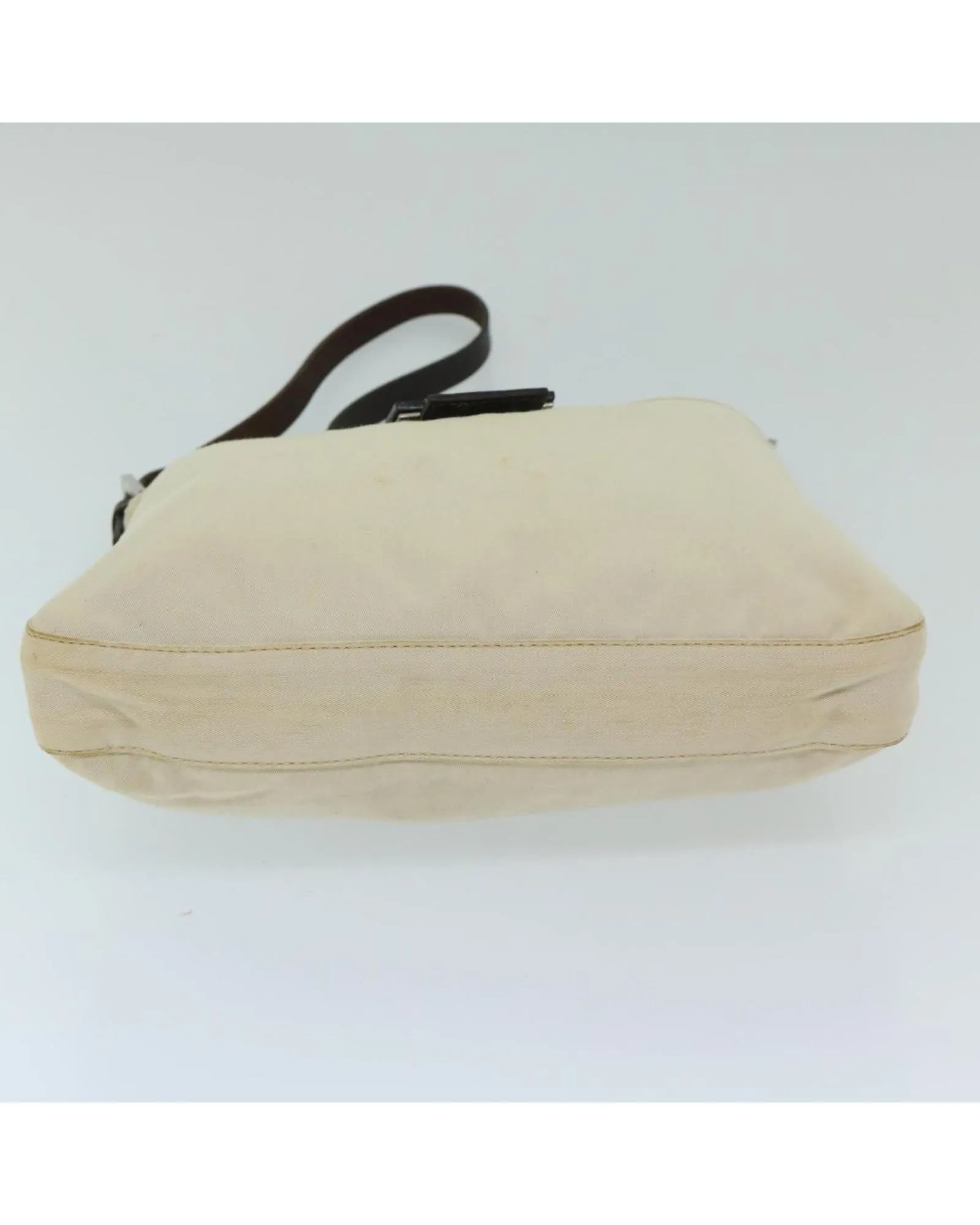 Canvas Beige Shoulder Bag with Dust Bag - Italy Made