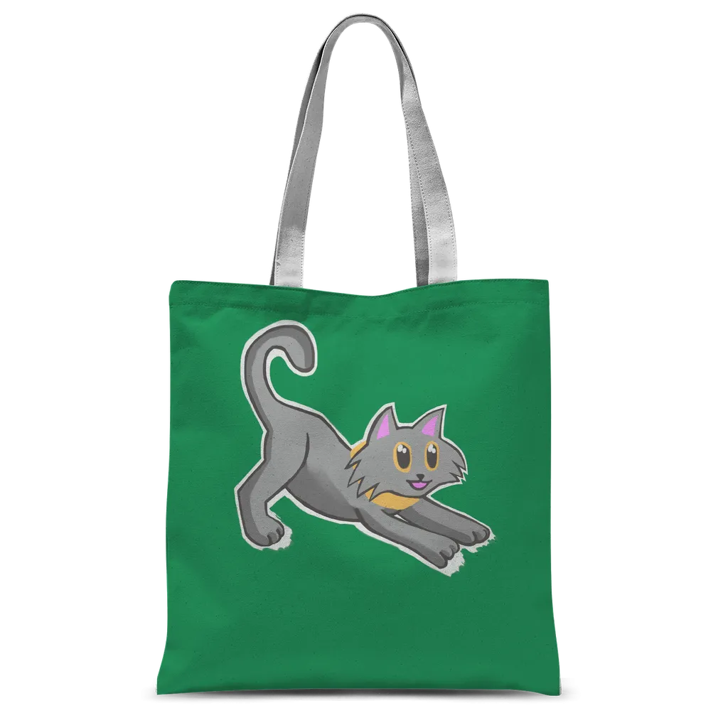 Cat Illustration Classic Sublimation Tote Bag