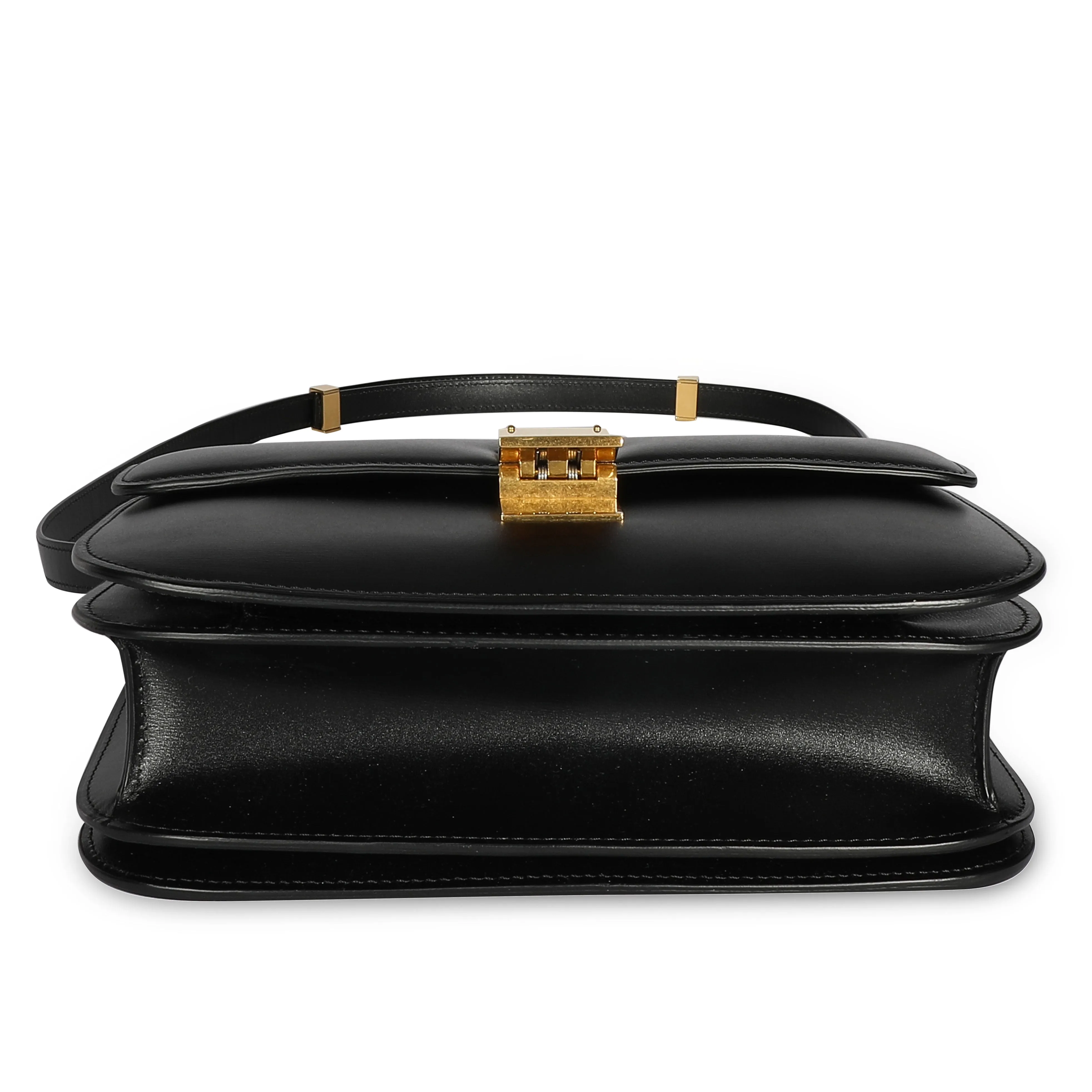 Celine Black Smooth Calfskin Classic Box Bag