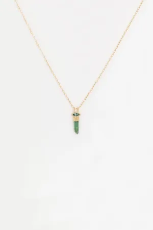 Celine Daoust Rough Tourmaline Marquise Necklace