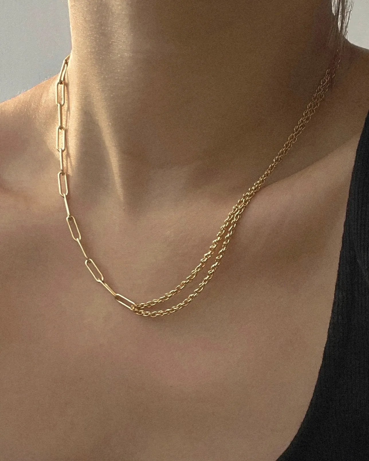 Celine Duo Chain Necklace