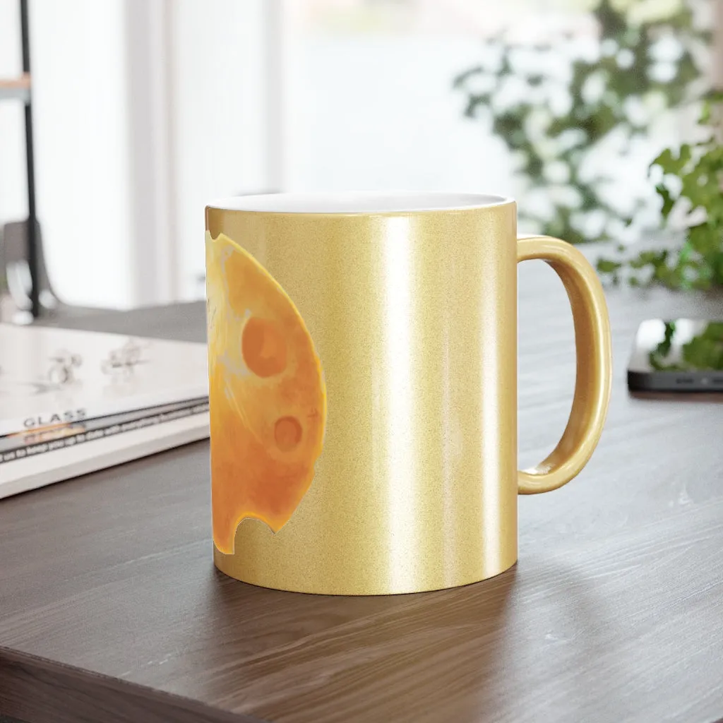 Cheese Metallic Mug (Silver / Gold)