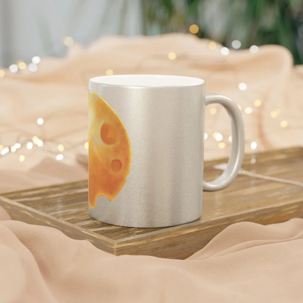 Cheese Metallic Mug (Silver / Gold)