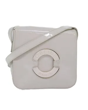 Enamel White Shoulder Bag with Dust Bag - Italian Made