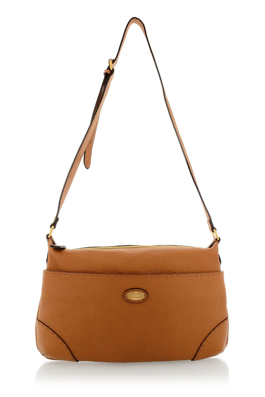 FENDI SELLERIA Brown Messenger Bag