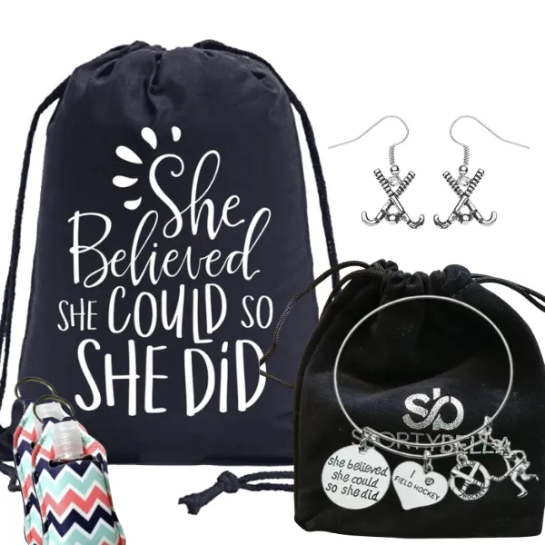 Field Hockey Sportybag Bundle - She Believed She Could