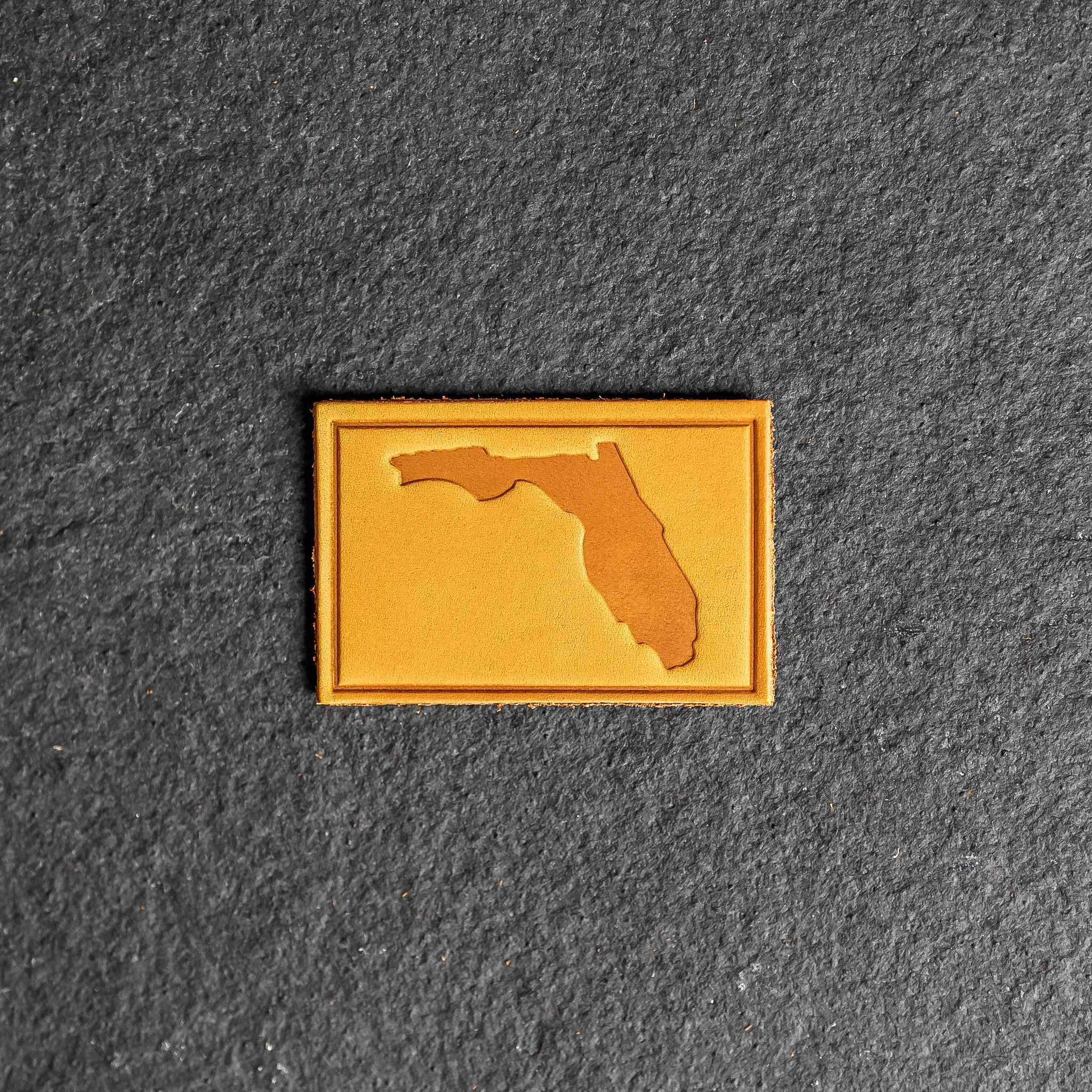 Florida Leather Patches with optional Velcro added