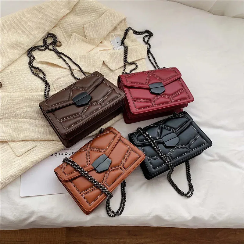 Handbags | Chain Brand PU Leather Bags | Fashion Shoulder Bag | Lady Luxury Small Handbags