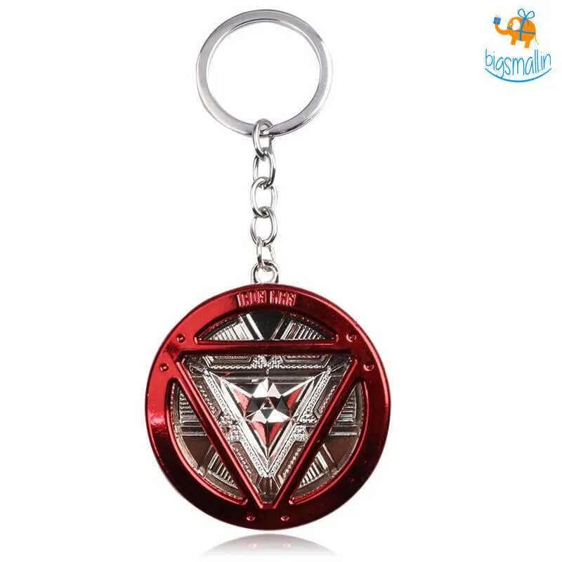 Iron Man Arc Reactor Keychain - Glow in the dark