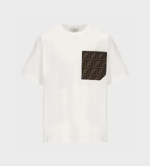 Jacquard Pocket T-Shirt Gesso