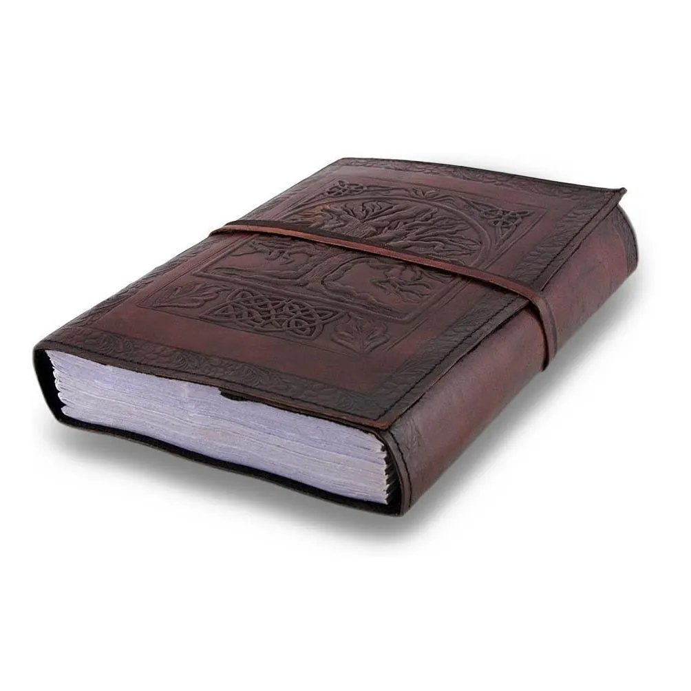 Leather Journals Fair Trade Tree Of Life Design