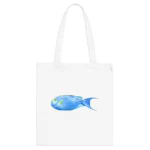 Light Blue and Yellow Fish Tote Bag