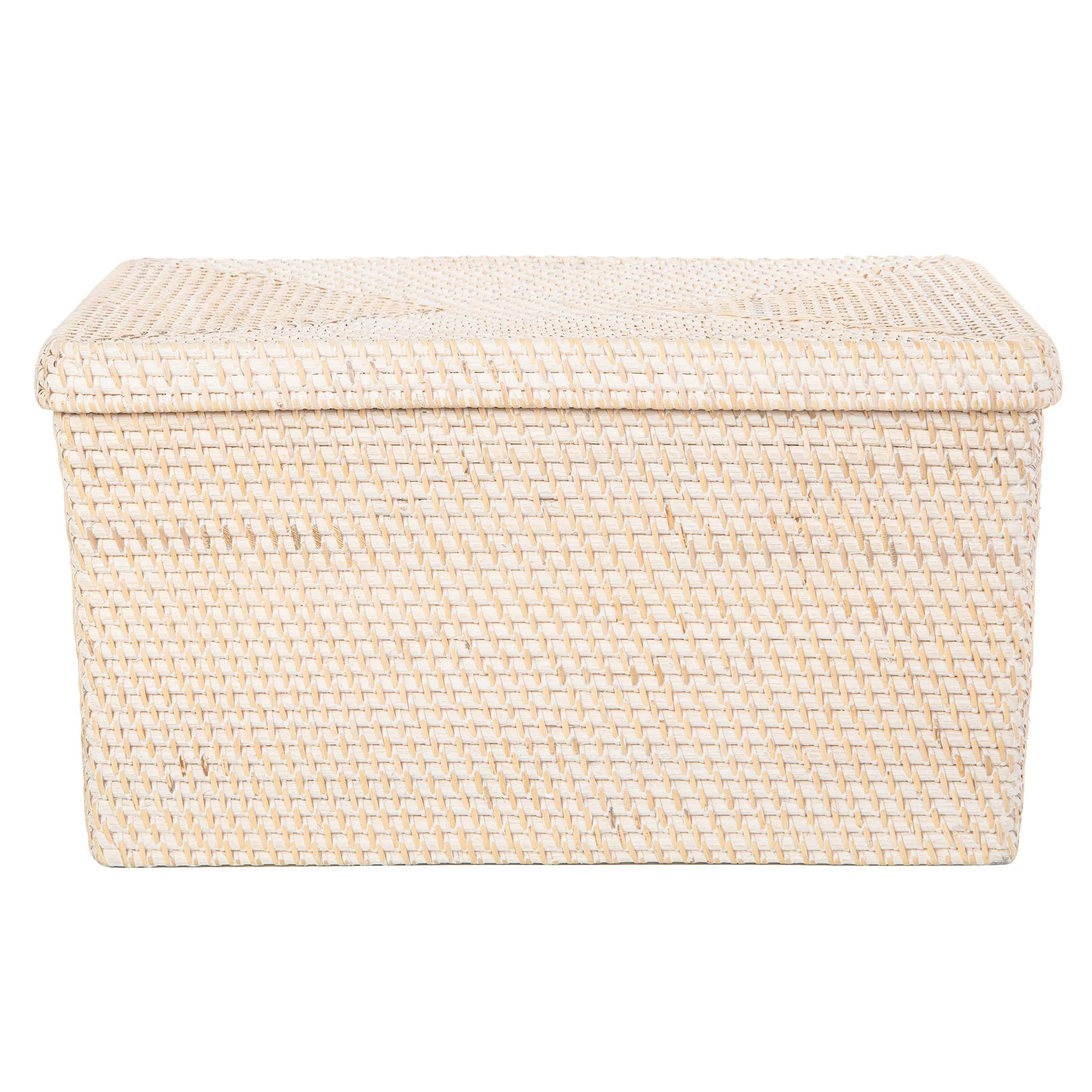 Loma Rectangular Rattan Storage Box and Decorative Storage Basket