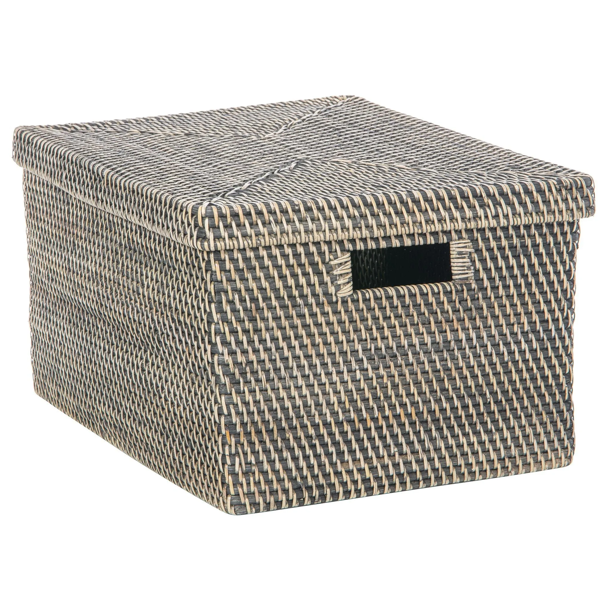 Loma Rectangular Rattan Storage Box and Decorative Storage Basket