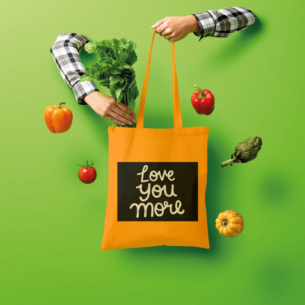 Love You More Shopper Tote Bag