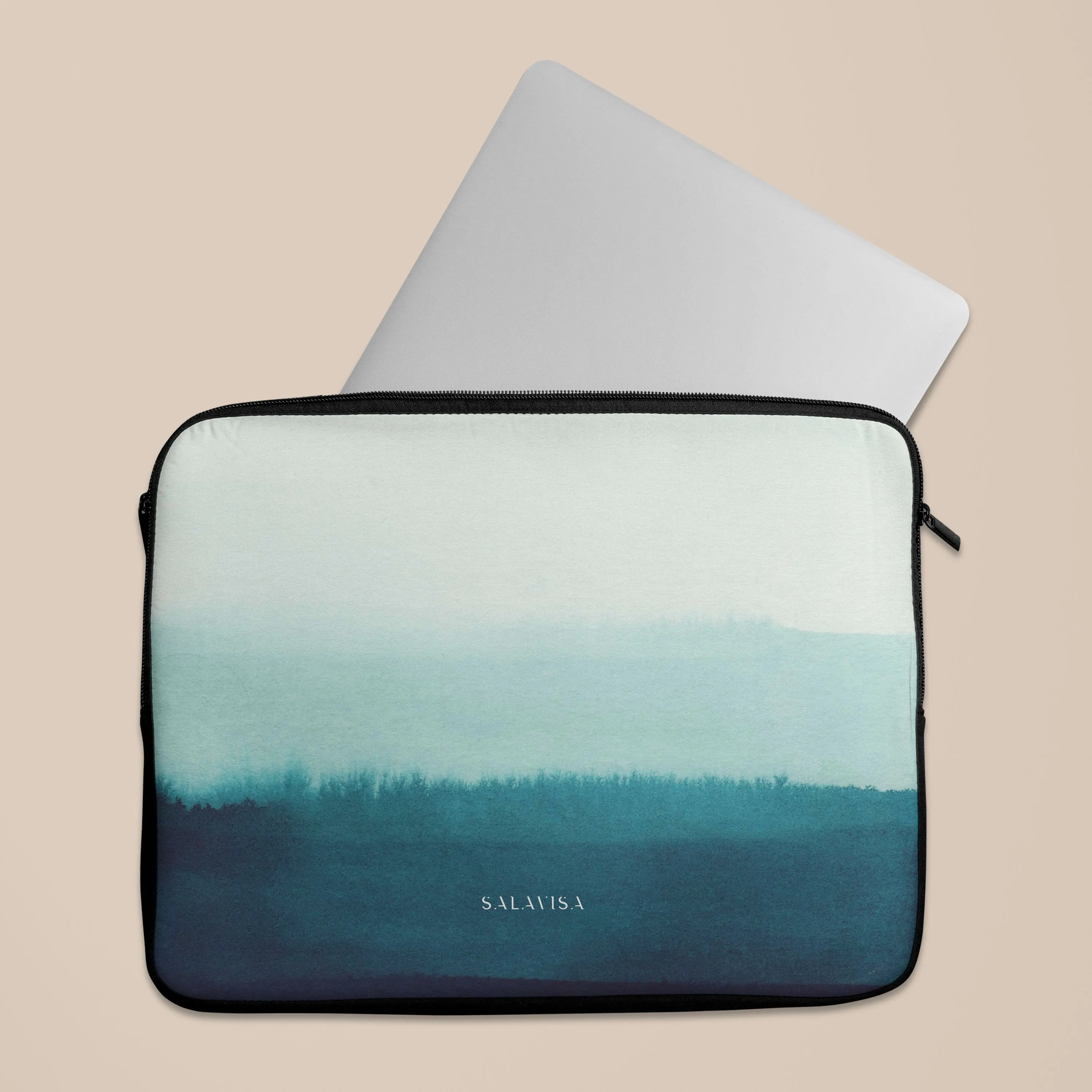 Marine Green Tie Dye Laptop Sleeve