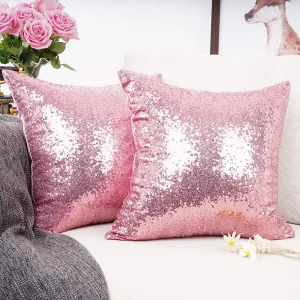 Metallic Pink Pillows