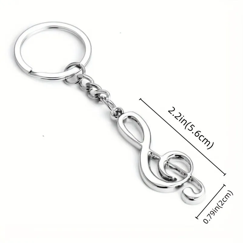 Music Note Keychain for Music Fans  Stylish and Durable Charm