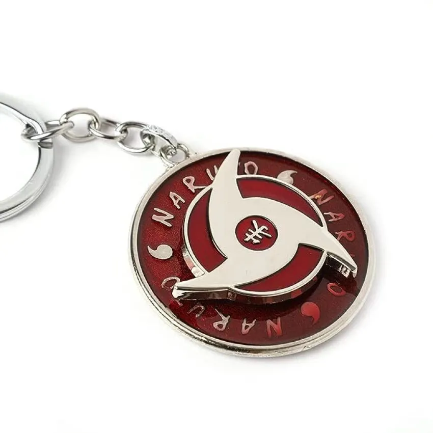 Naruto Anime | Sharingan Spinning Model D | Metal Keychain