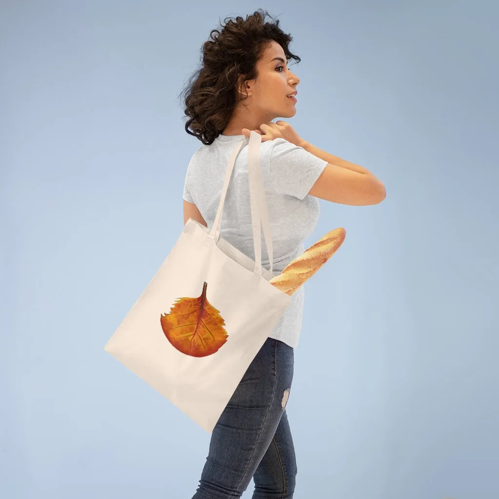 Orange Leaf Tote Bag