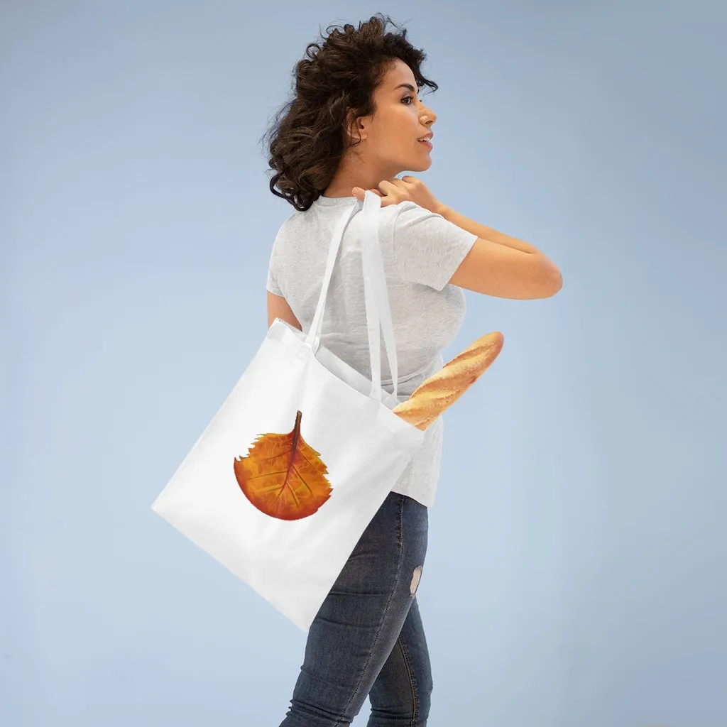 Orange Leaf Tote Bag