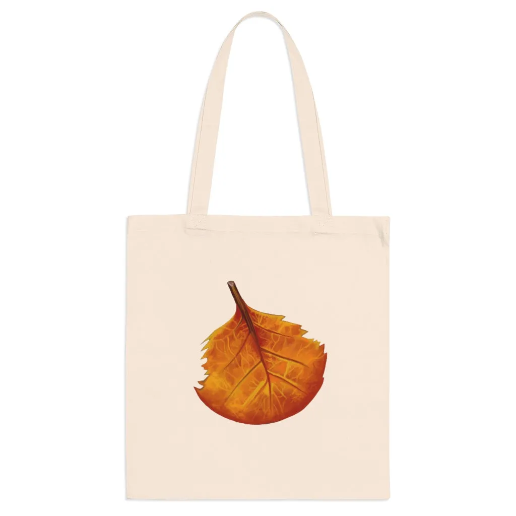 Orange Leaf Tote Bag