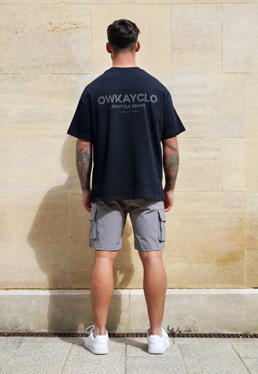 OVERSIZED T-SHIRT BRAND - BLACKOUT