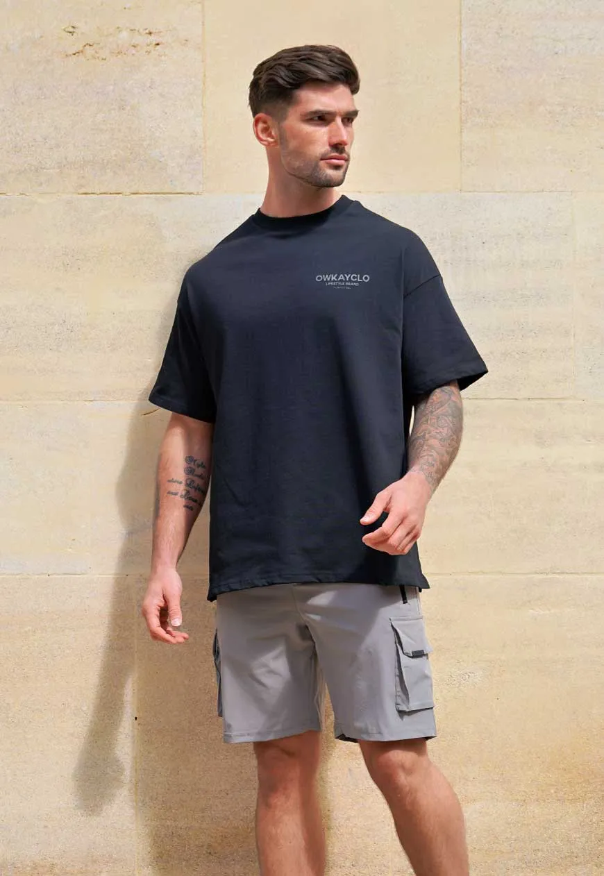 OVERSIZED T-SHIRT BRAND - BLACKOUT