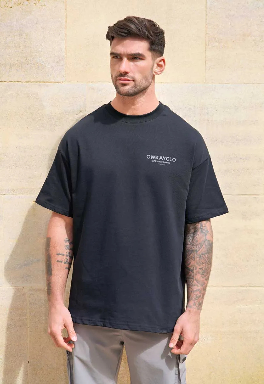 OVERSIZED T-SHIRT BRAND - BLACKOUT