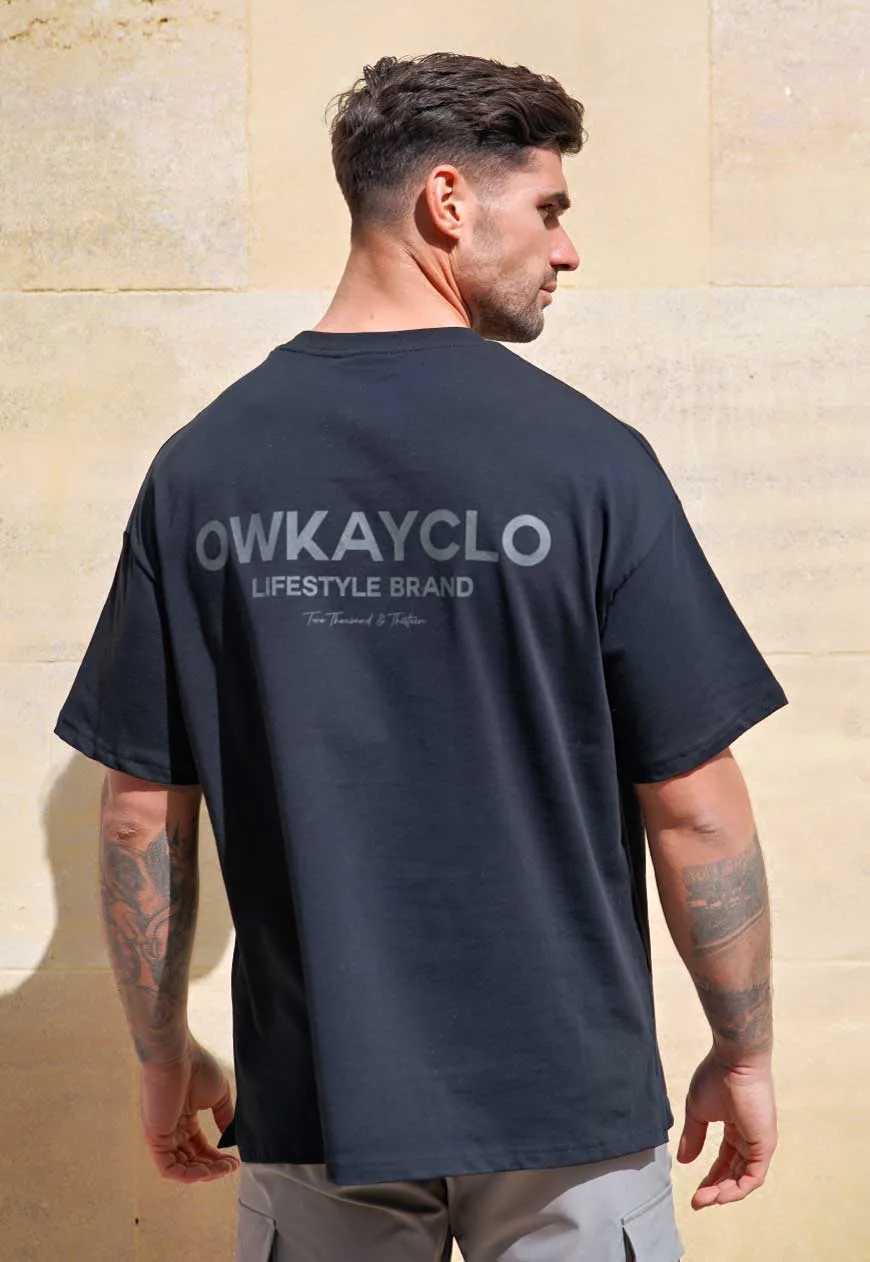 OVERSIZED T-SHIRT BRAND - BLACKOUT