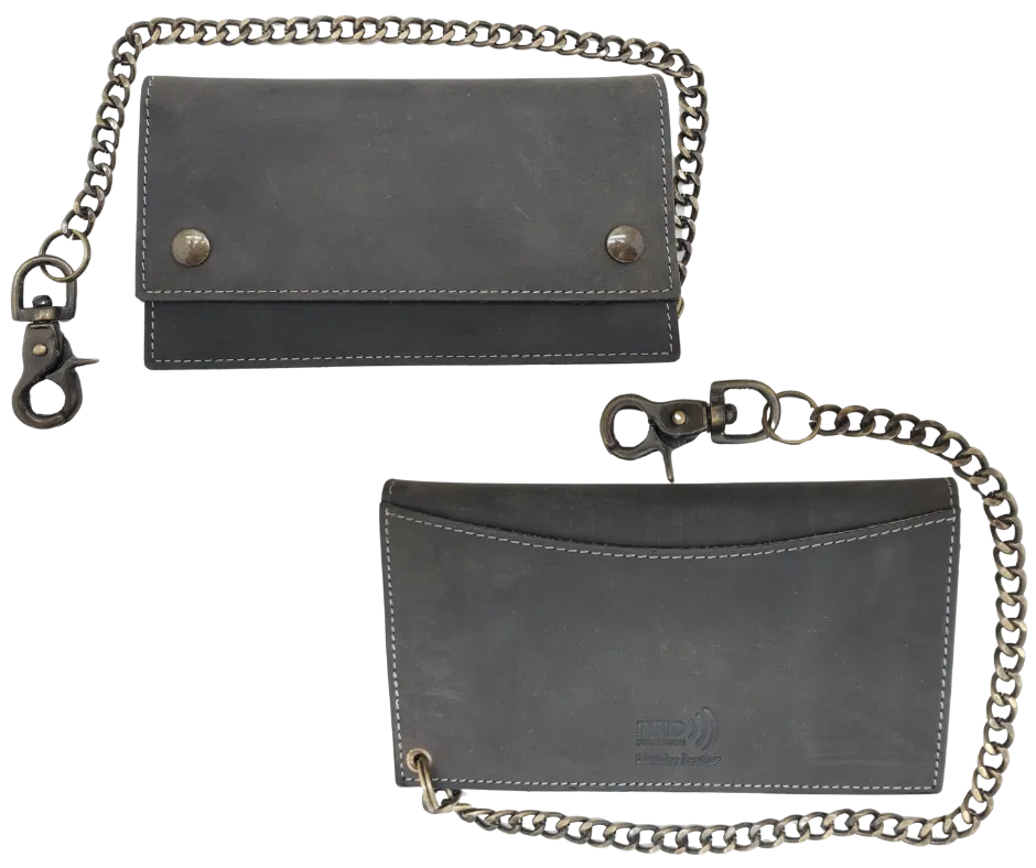 "The V-Glide" RFID Chain Wallet