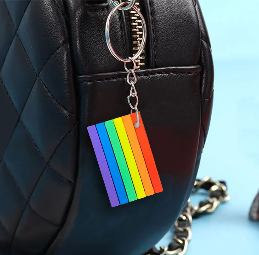 Rainbow Flag Silicone Keychains